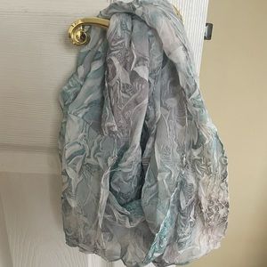 Mint green infinity scarf